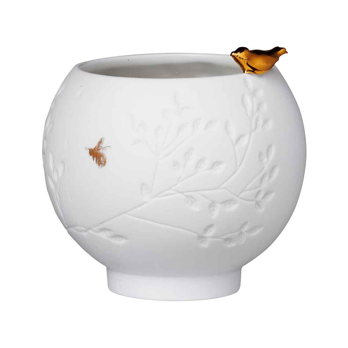 Taça Pássaro Dourado Velas