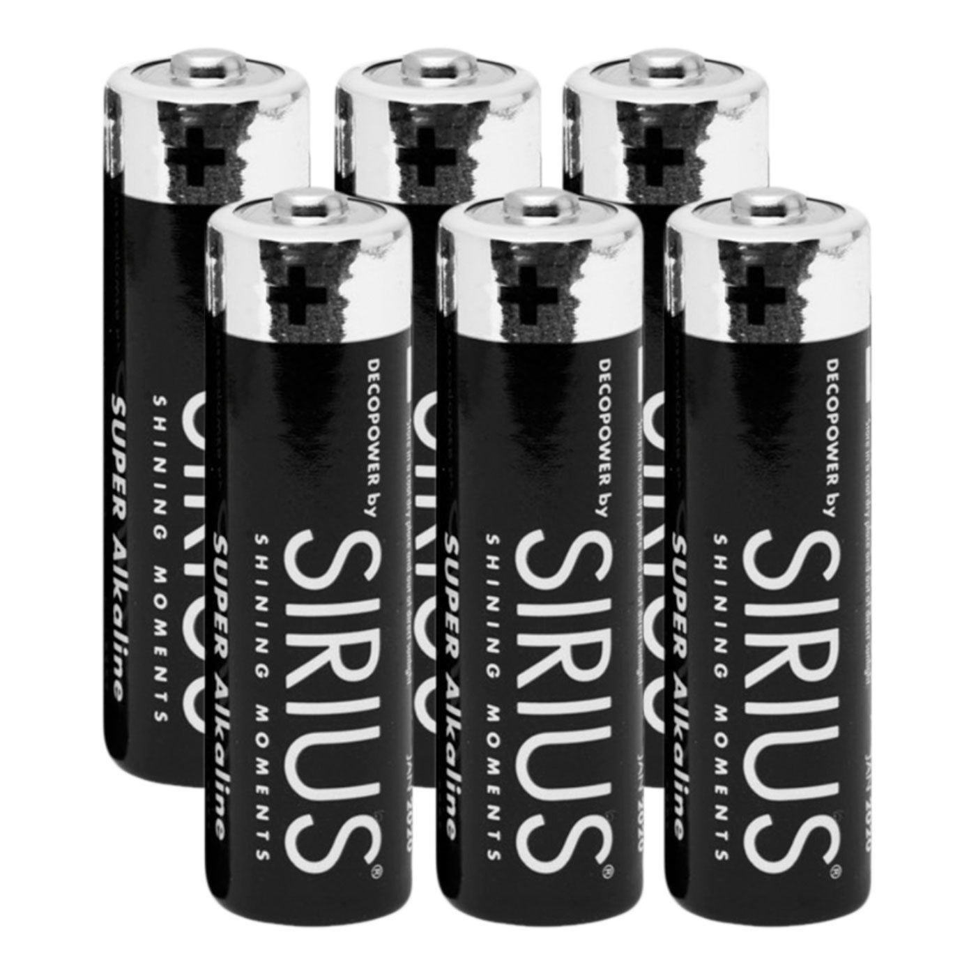 Pilhas Sirius AA 6 Pcs